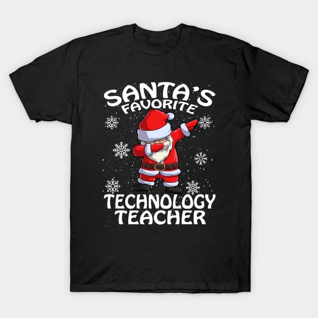 Santas Favorite Technology Teacher Christmas T-Shirt by intelus